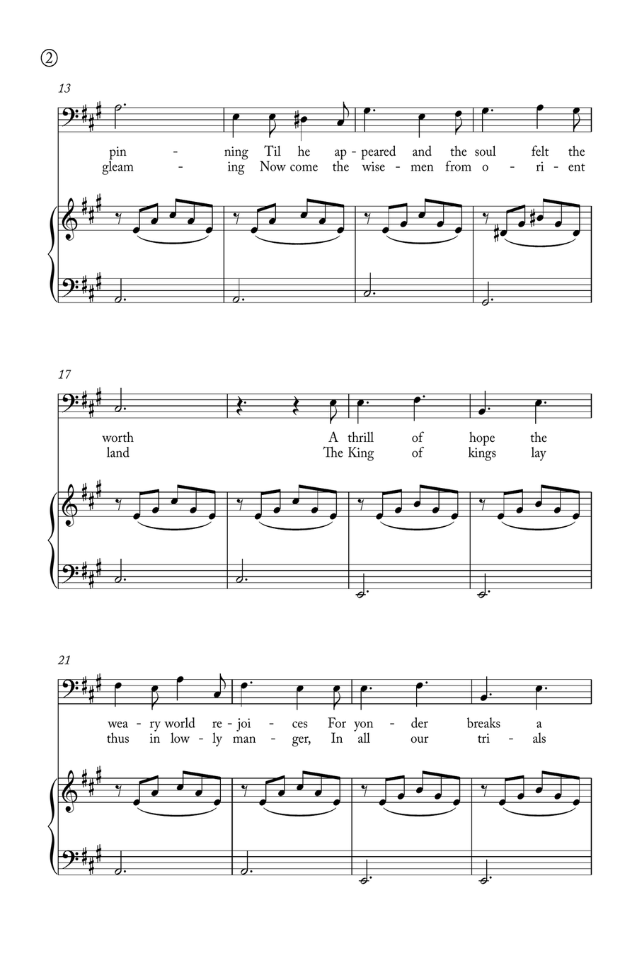 Oh Holy night Voice scores gallery preview page 2