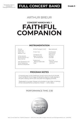 Concert March No. 1: "Faithful Companion" - Concert Band