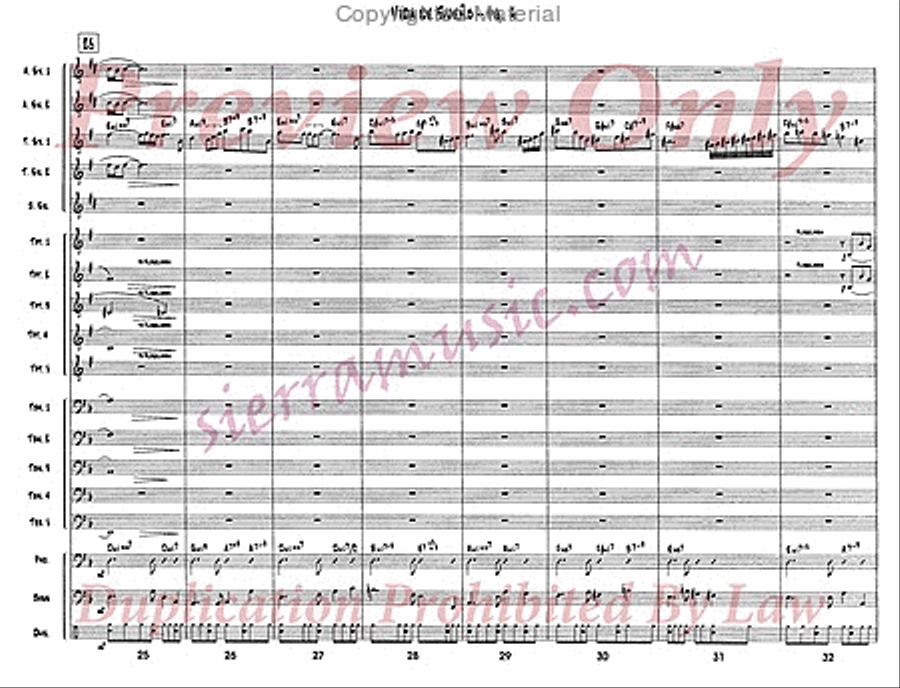 Vida De Sueno Vida De Sueno Big Band scores gallery preview page 5
