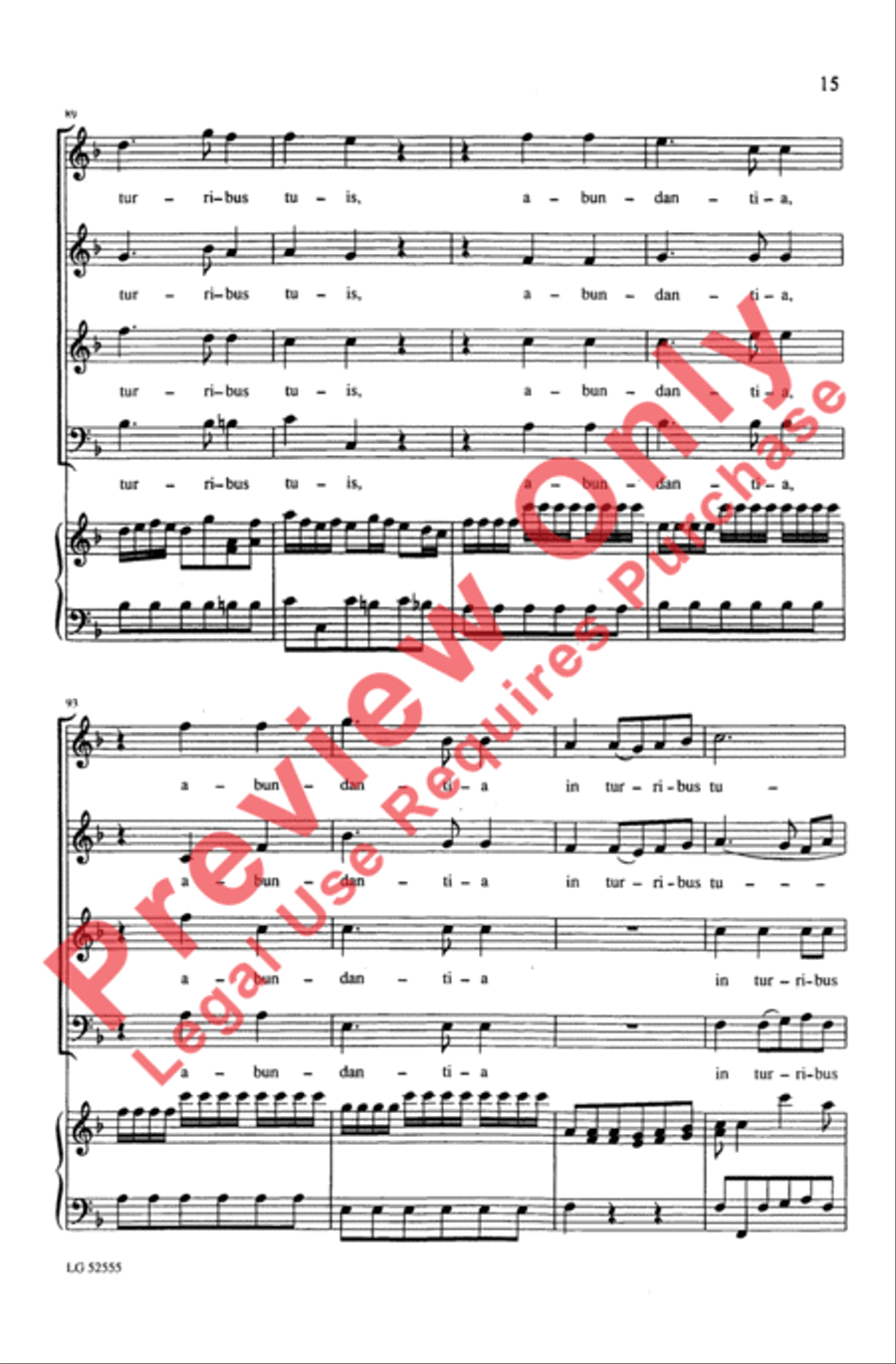 Laetatus Sum 4-Part scores gallery preview page 15