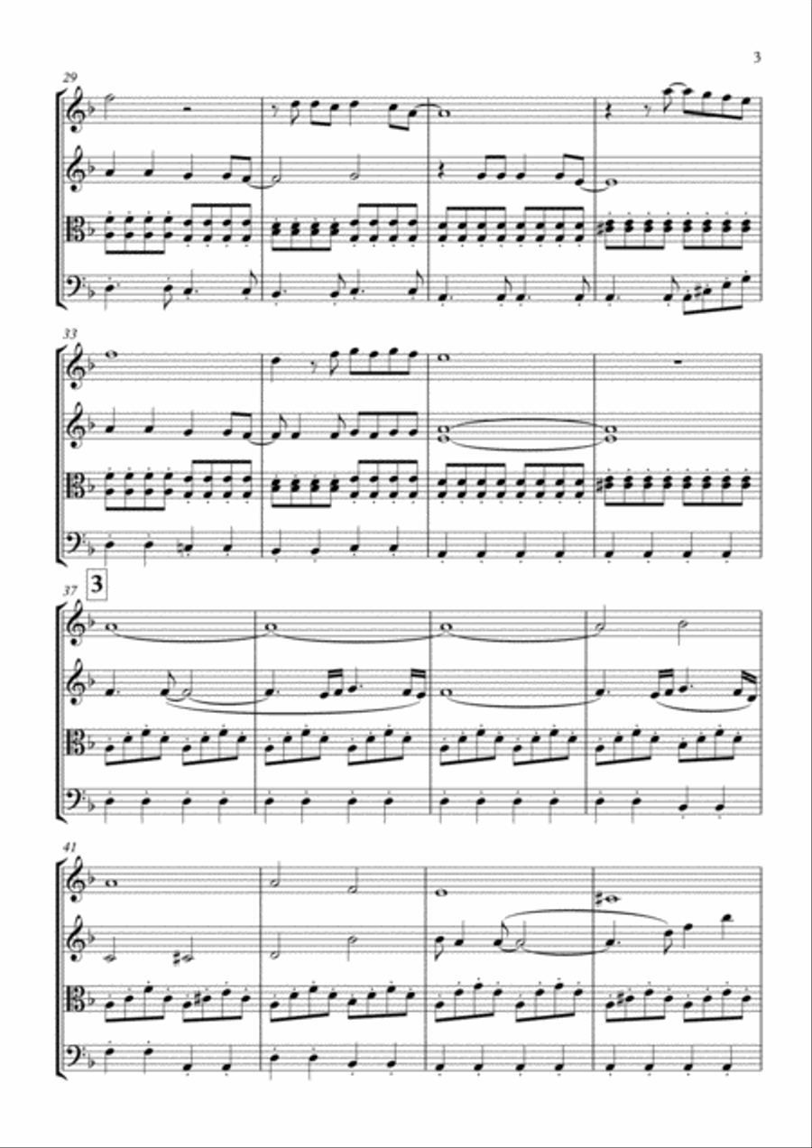 California Dreamin' String Quartet scores gallery preview page 4