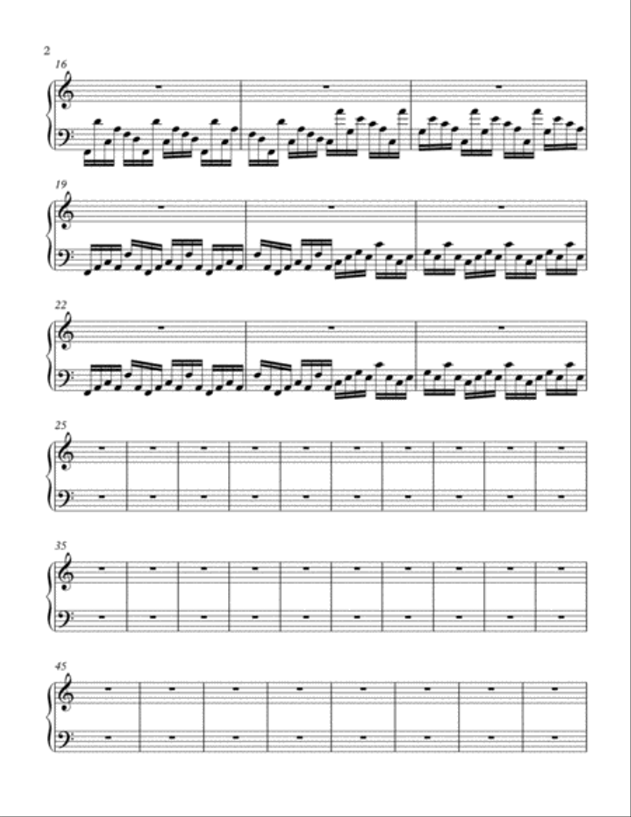 Etude in C Major Op.1 No.18 (Version 2) Piano Method scores gallery preview page 2
