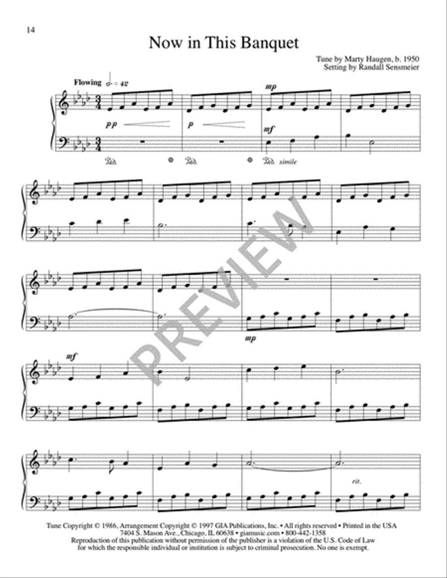 Ten Piano Essays on Tunes of Marty Haugen Piano Solo scores gallery preview page 16