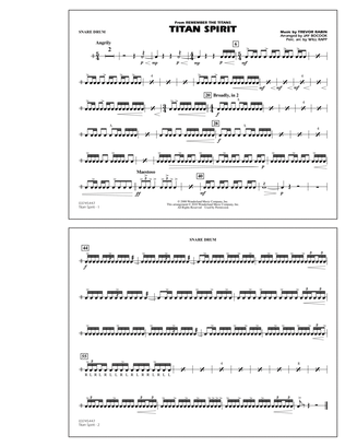 Titan Spirit (Theme from Remember The Titans) - Snare Drum