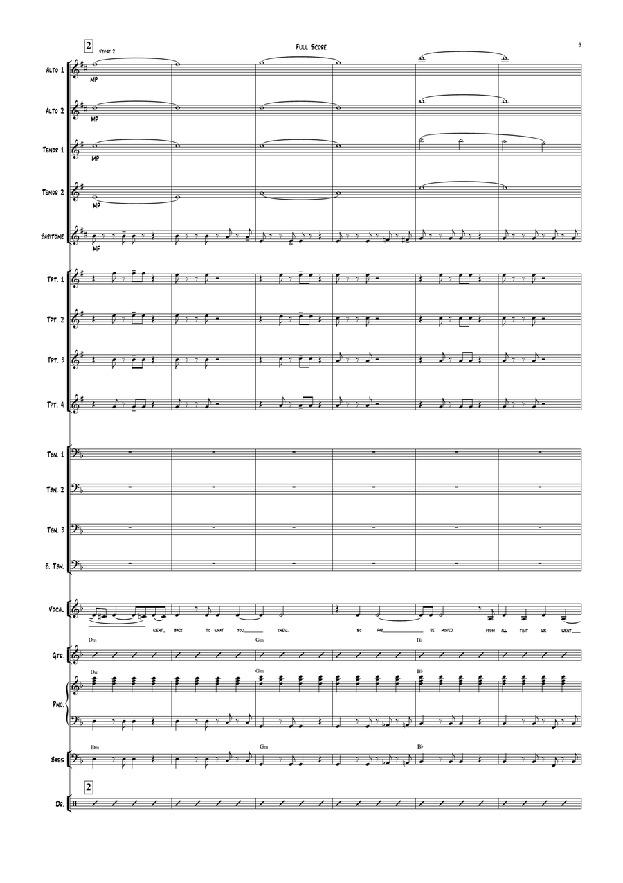Back To Black Jazz Ensemble scores gallery preview page 5