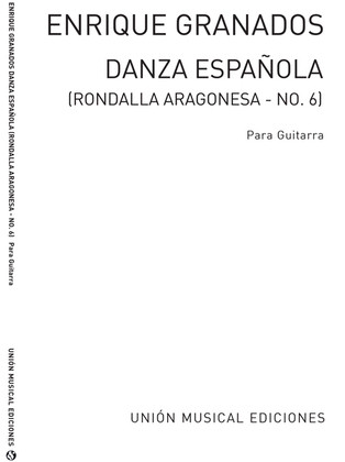 Book cover for Danza Espanola No.6 Rondalla Aragonesa