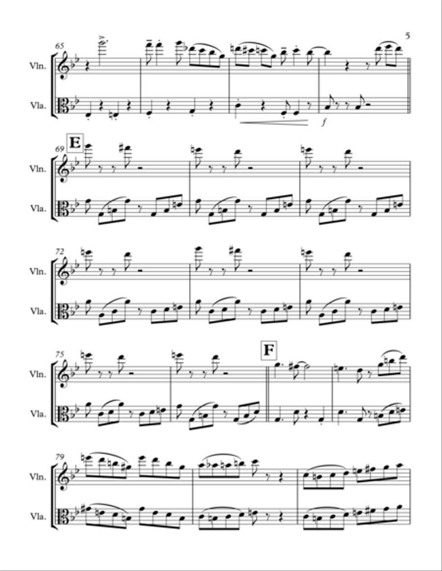 Tico Tico no Fuba: Violin & Viola Duet String Duet scores gallery preview page 5