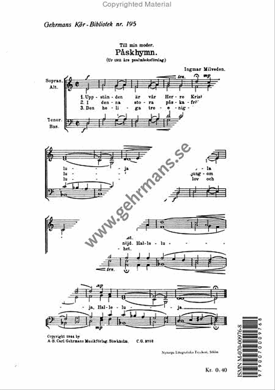 Paskhymn Paskhymn 4-Part scores gallery preview page 2