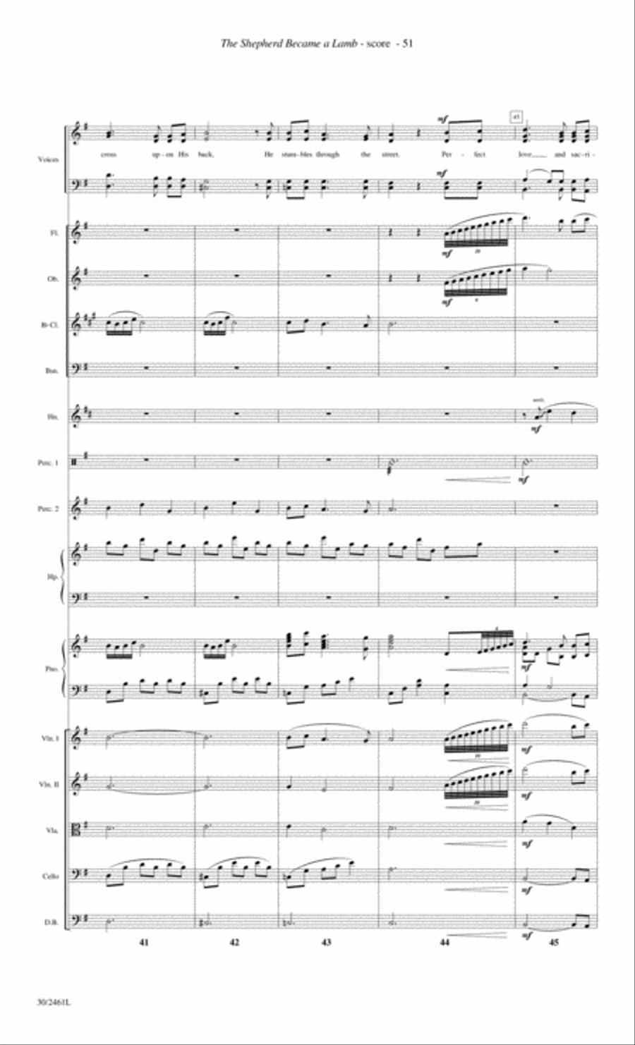 Journey to the Cross - Orchestral Score and Parts Choir scores gallery preview page 53