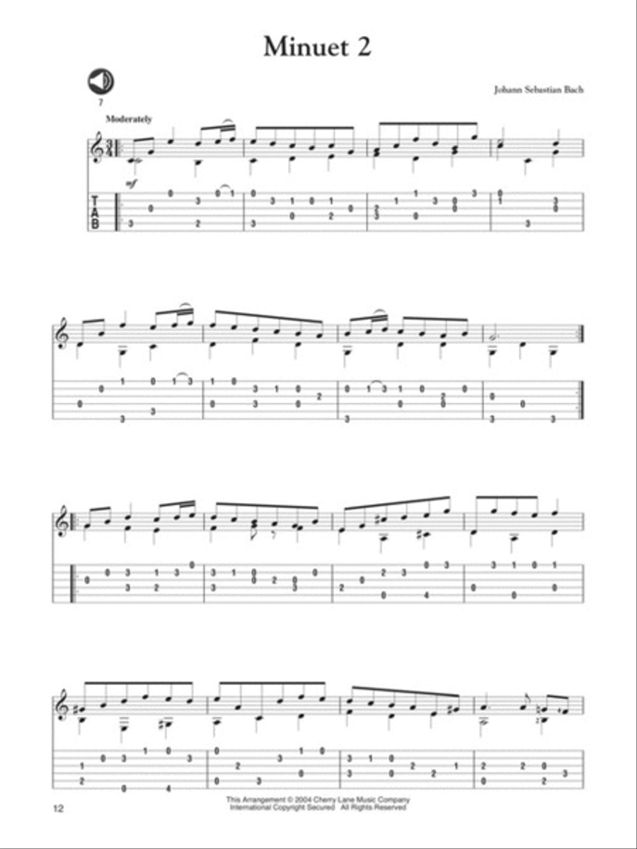 50 Baroque Solos for Classical Guitar Acoustic Guitar scores gallery preview page 6