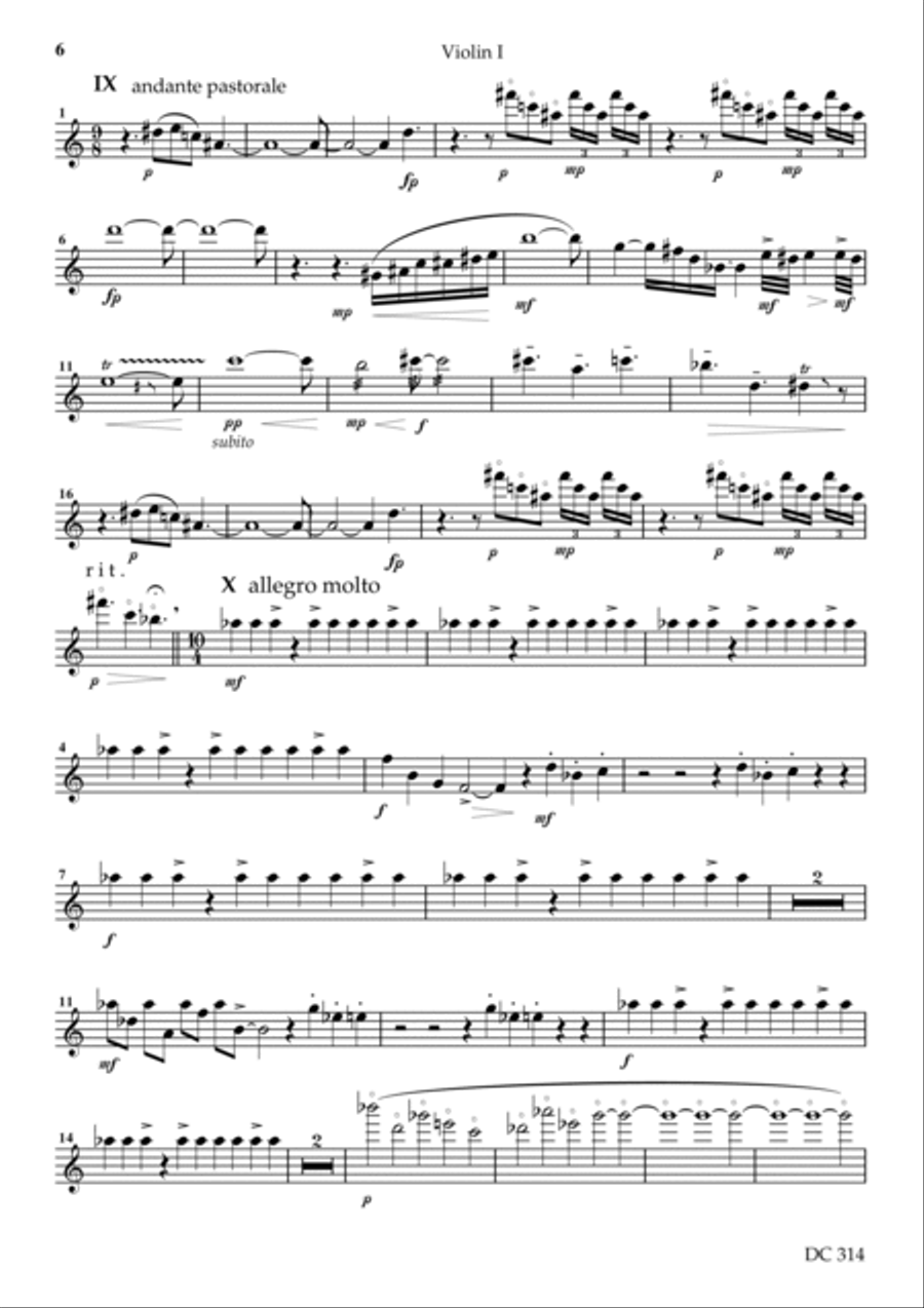 String Quartet No 4 (Parts) String Quartet scores gallery preview page 6