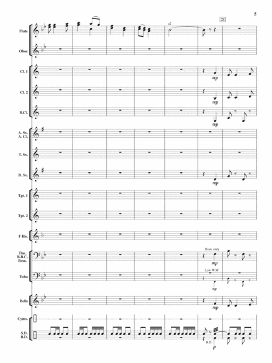 Heroes On Parade Concert Band scores gallery preview page 4