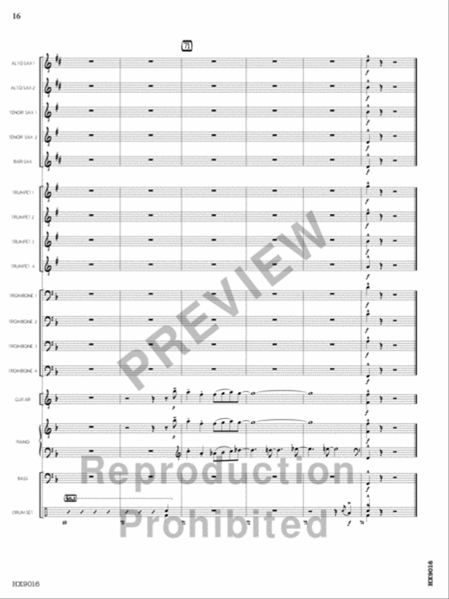 I Saw Three Ships Jazz Ensemble scores gallery preview page 17