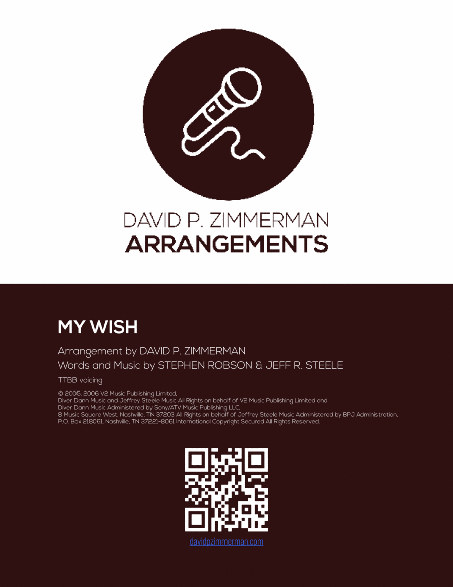 My Wish My Wish TTBB scores gallery preview page 1