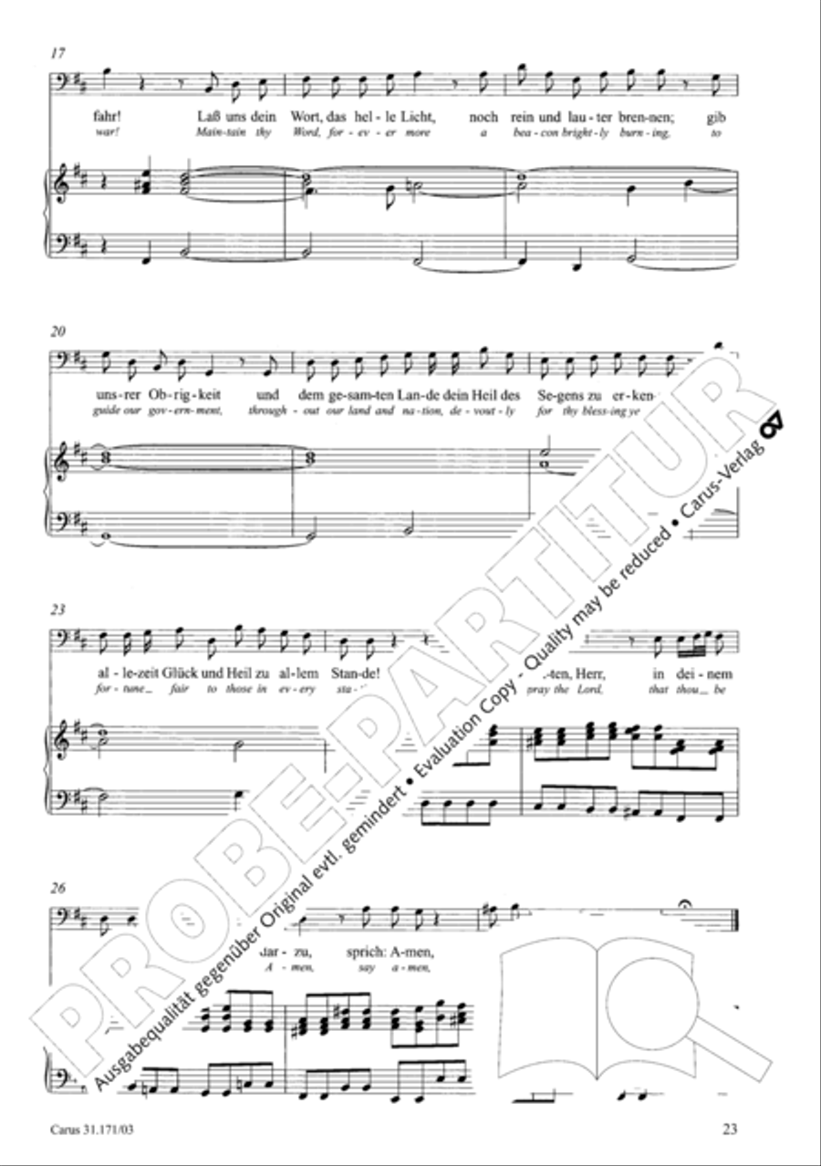 God, as thy name is, so is thy praise (Gott, wie dein Name, so ist auch dein Ruhm) 4-Part scores gallery preview page 24