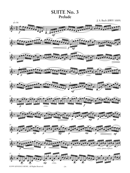 Six Suites for Violoncello Solo, Volume 1