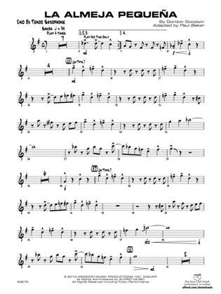 La Almeja Pequena: 2nd B-flat Tenor Saxophone