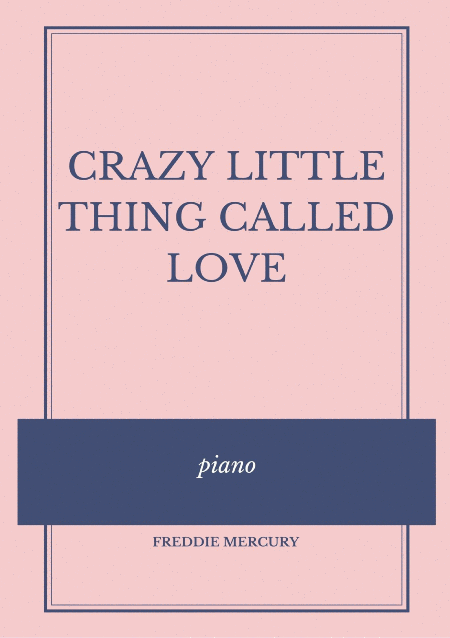 Crazy Little Thing Called Love Easy Piano scores gallery preview page 1