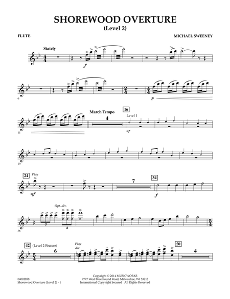 Shorewood Overture (for Multi-level Combined Bands) - Flute (Level 2)