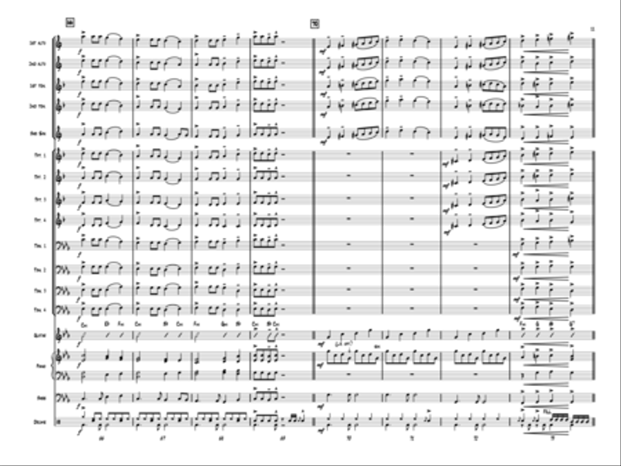 Carol of the Bells Jazz Ensemble scores gallery preview page 10