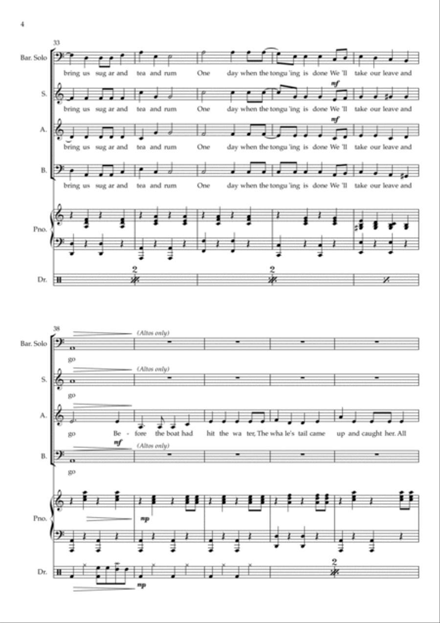 Wellerman 3-Part scores gallery preview page 4
