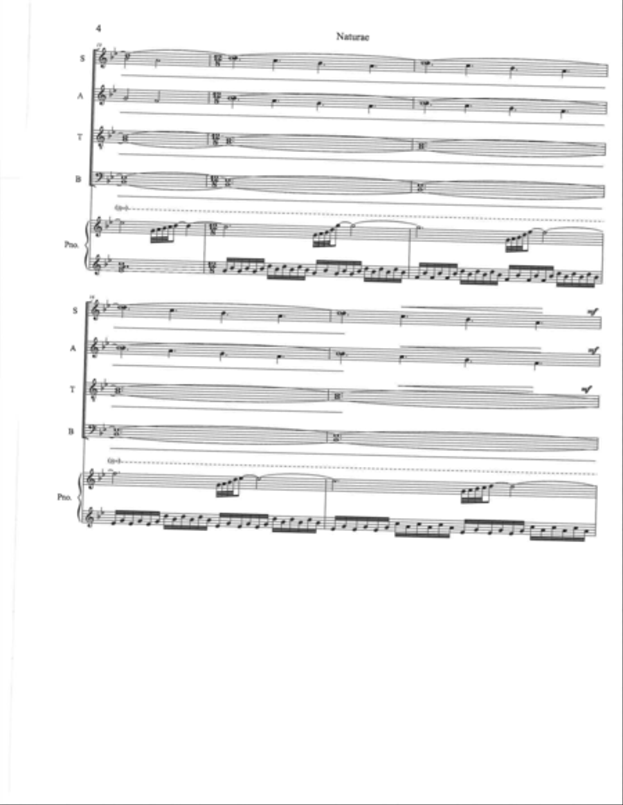 Naturae, Reflective Choral Pieces Divisi scores gallery preview page 4
