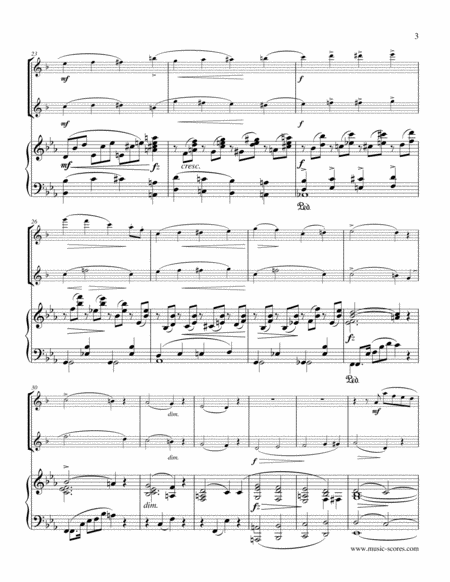 Gade - Allegro Animato - 1st movement from Piano Trio - Bb Clarinet, Bass Clarinet and Piano. image number null