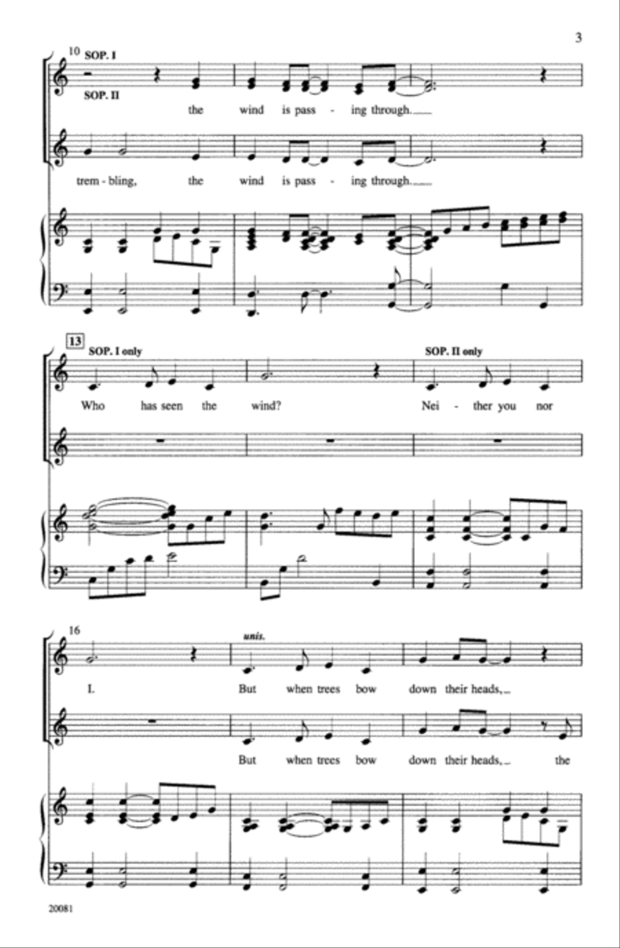 Who Has Seen the Wind? Who Has Seen the Wind? Choir scores gallery preview page 2