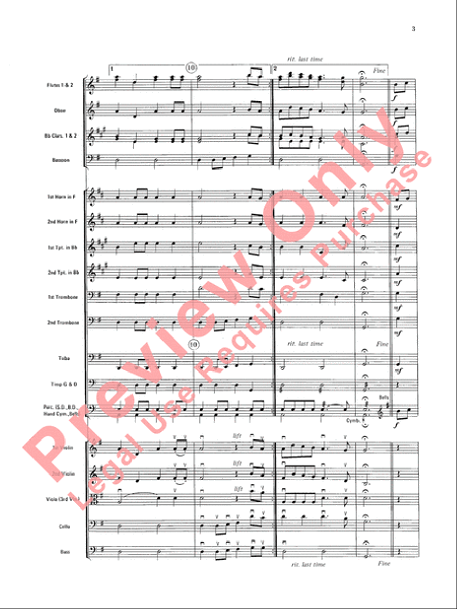 Rondeau (Theme from Masterpiece Theatre) Full Orchestra scores gallery preview page 6