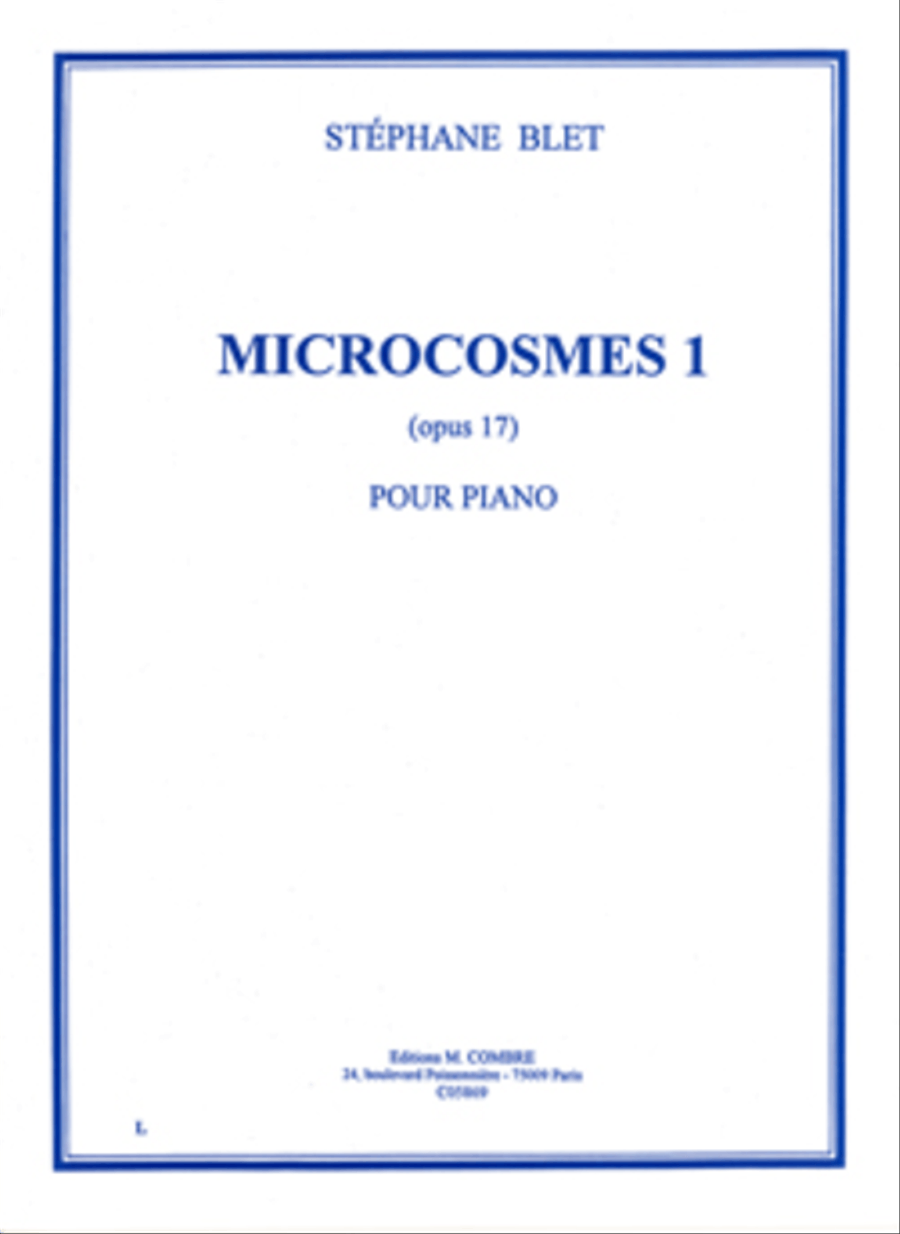 Microcosmes 1 Op. 17 Microcosmes 1 Op. 17 Piano Solo scores gallery preview page 1