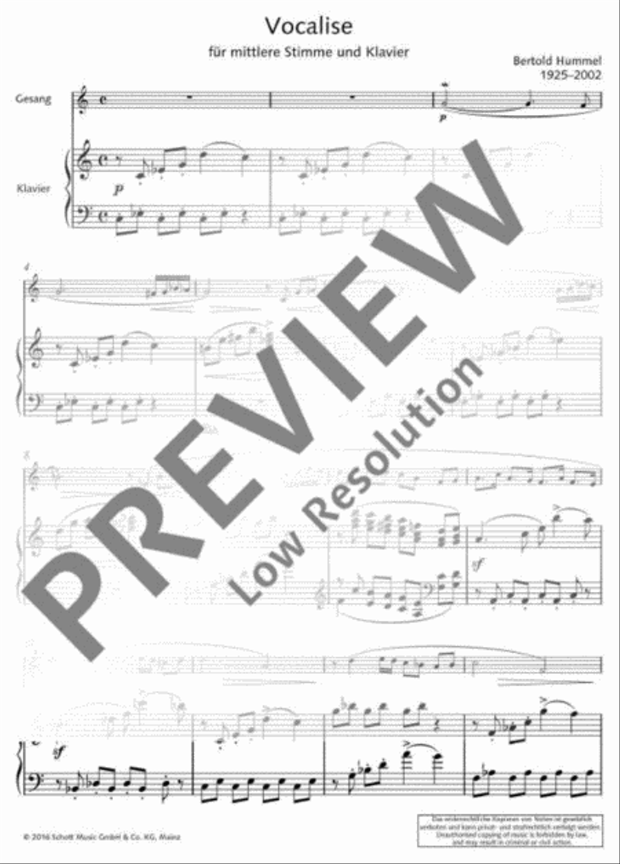 Vocalise Vocalise Medium Voice scores gallery preview page 5