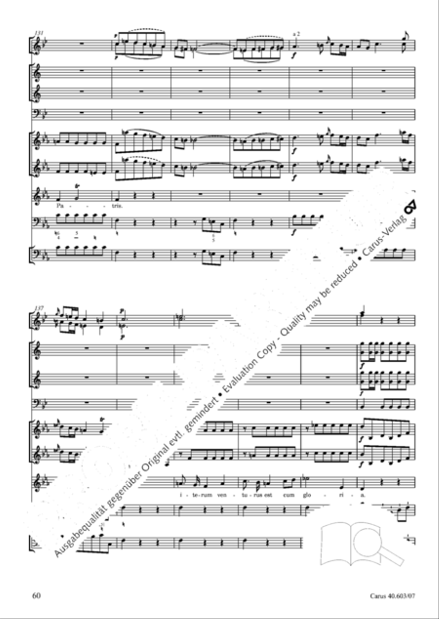 Grosse Orgelsolomesse in Es 4-Part scores gallery preview page 73