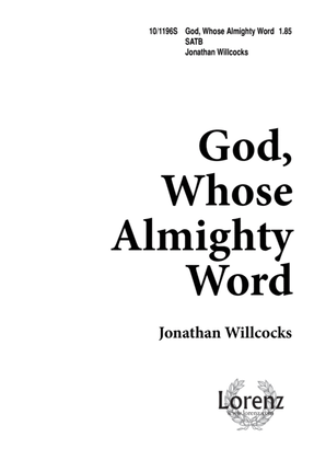 Book cover for God Whose Almighty Word