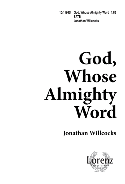 God Whose Almighty Word