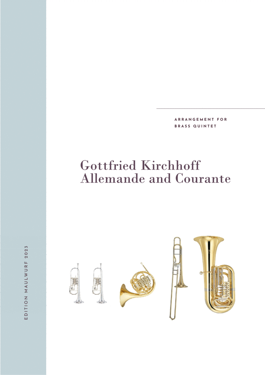 Allemande and Courante Allemande and Courante Brass Quintet scores gallery preview page 1