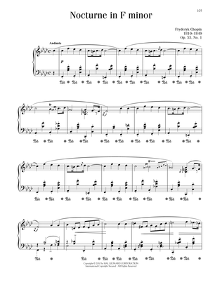 Nocturne, Op. 55, No. 1