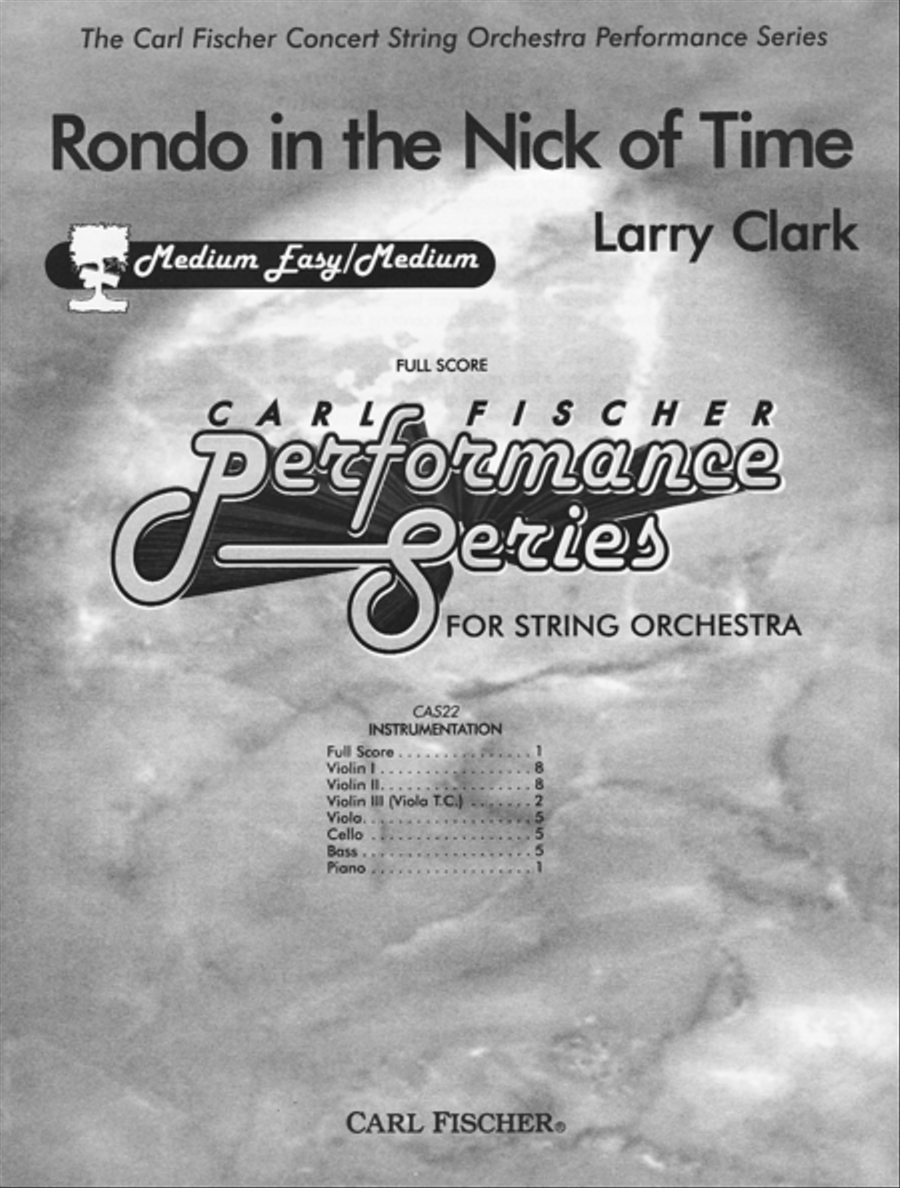 Rondo in the Nick of Time String Orchestra scores gallery preview page 1