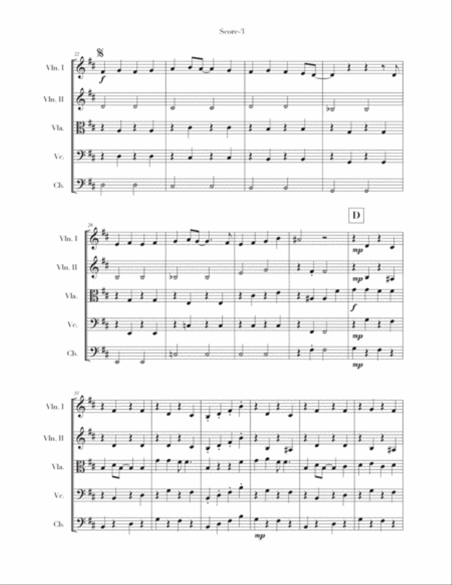 Spooky Scary Skeletons String Orchestra scores gallery preview page 3