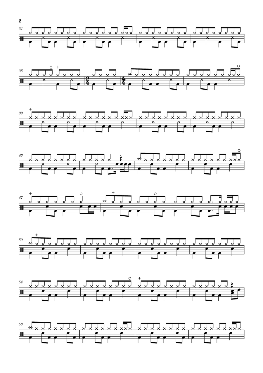 Don't Dream It's Over Don't Dream It's Over Drum Set scores gallery preview page 2