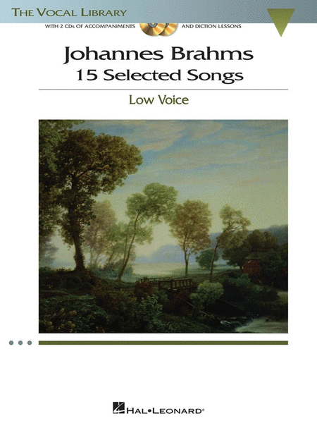 Brahms Selected Songs Low Voice Book/2CD