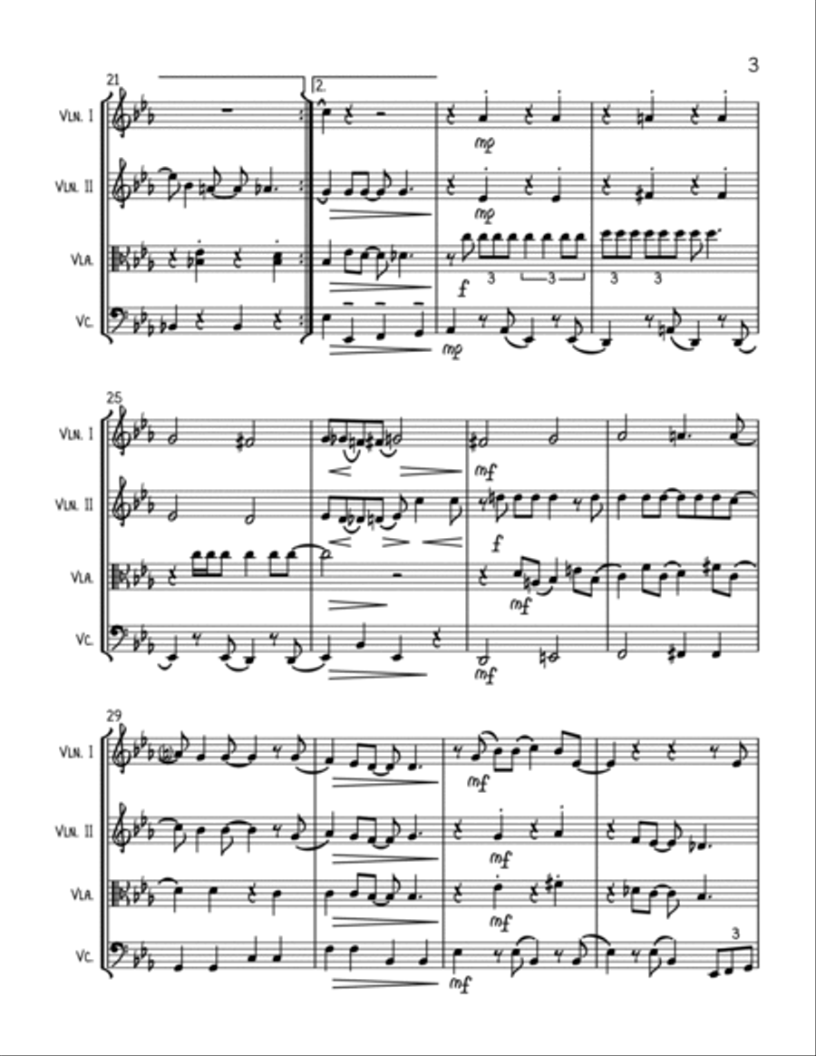 You've Got A Friend In Me String Quartet scores gallery preview page 3