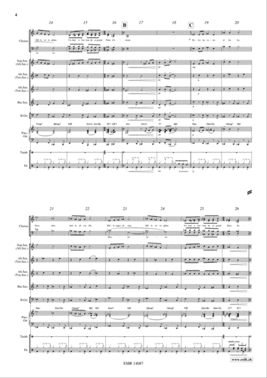 Ox And Donkey Blues Ox And Donkey Blues Saxophone Quartet scores gallery preview page 5