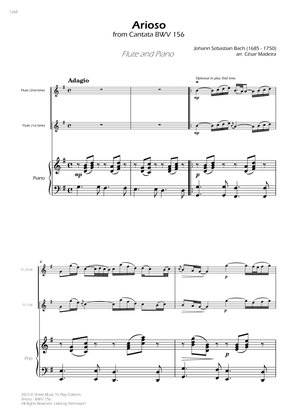 Arioso (BWV 156) - Flute and Piano (Full Score)
