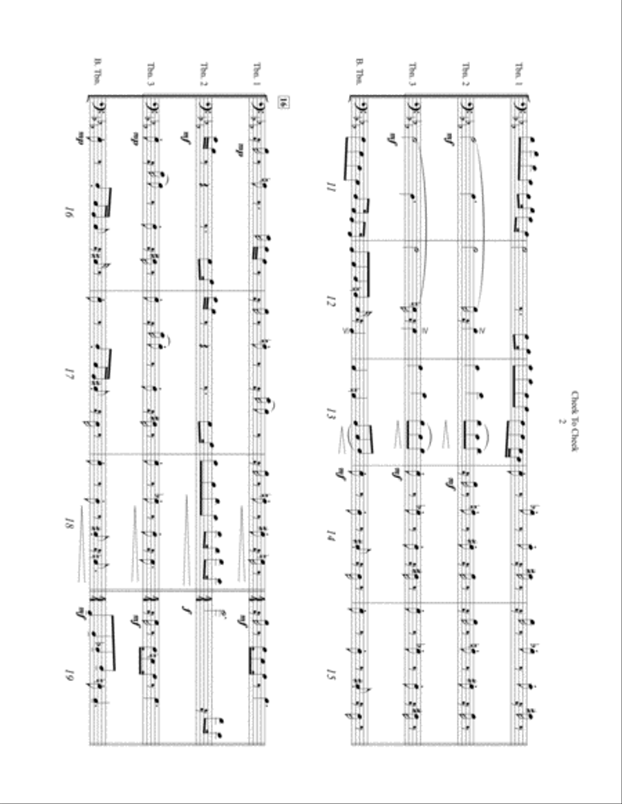 Cheek To Cheek - Score Only Brass Quartet scores gallery preview page 2