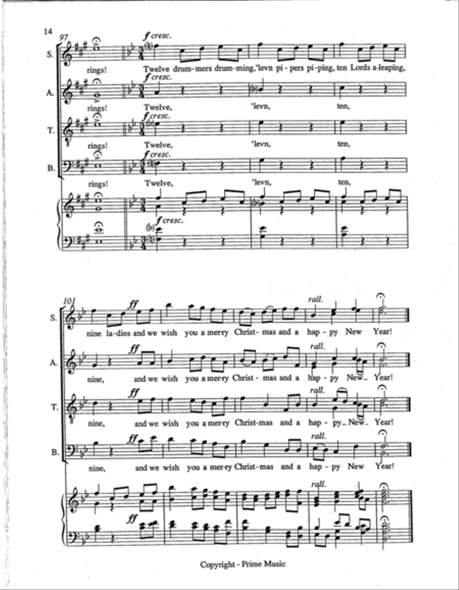 Christmas Pudding Divisi scores gallery preview page 6