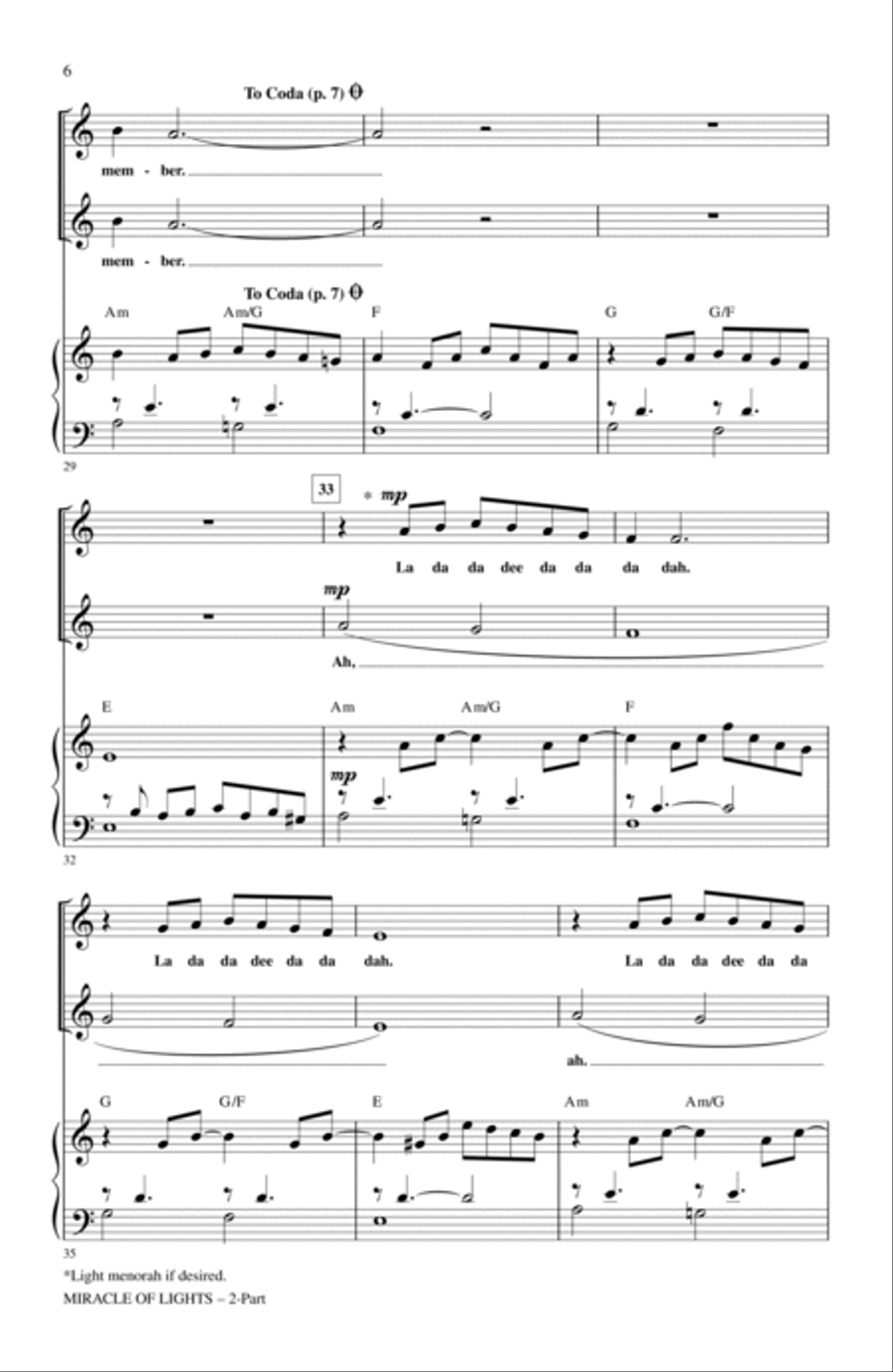 Miracle Of Lights Miracle Of Lights 2-Part scores gallery preview page 4