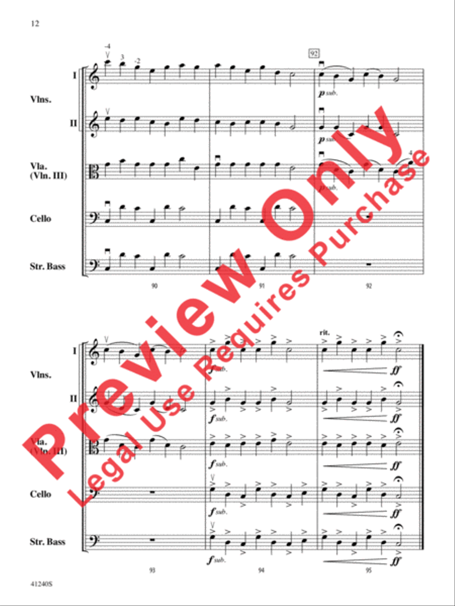 Minecraft Minecraft String Orchestra scores gallery preview page 13