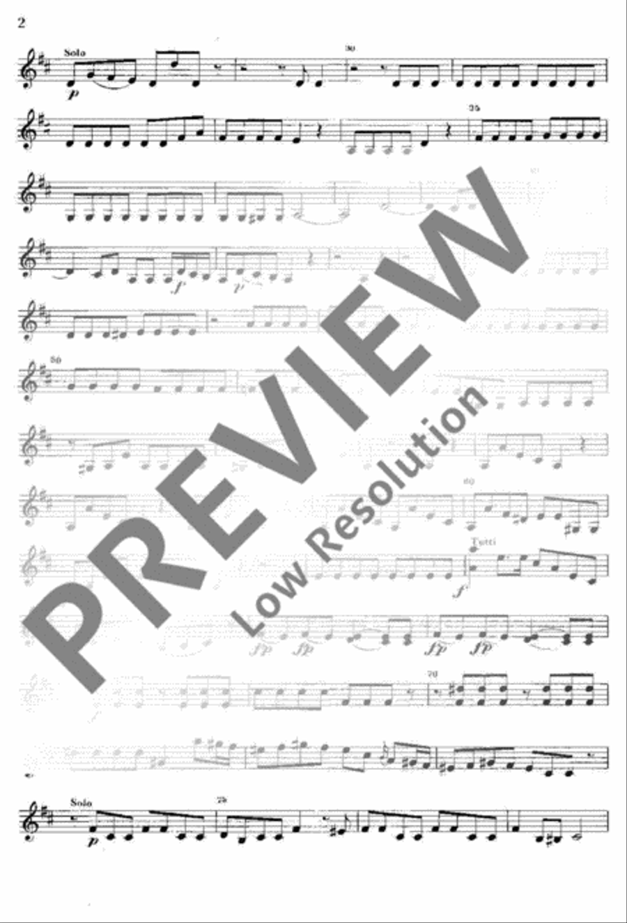 Concerto No. 2 D Major Violin scores gallery preview page 3