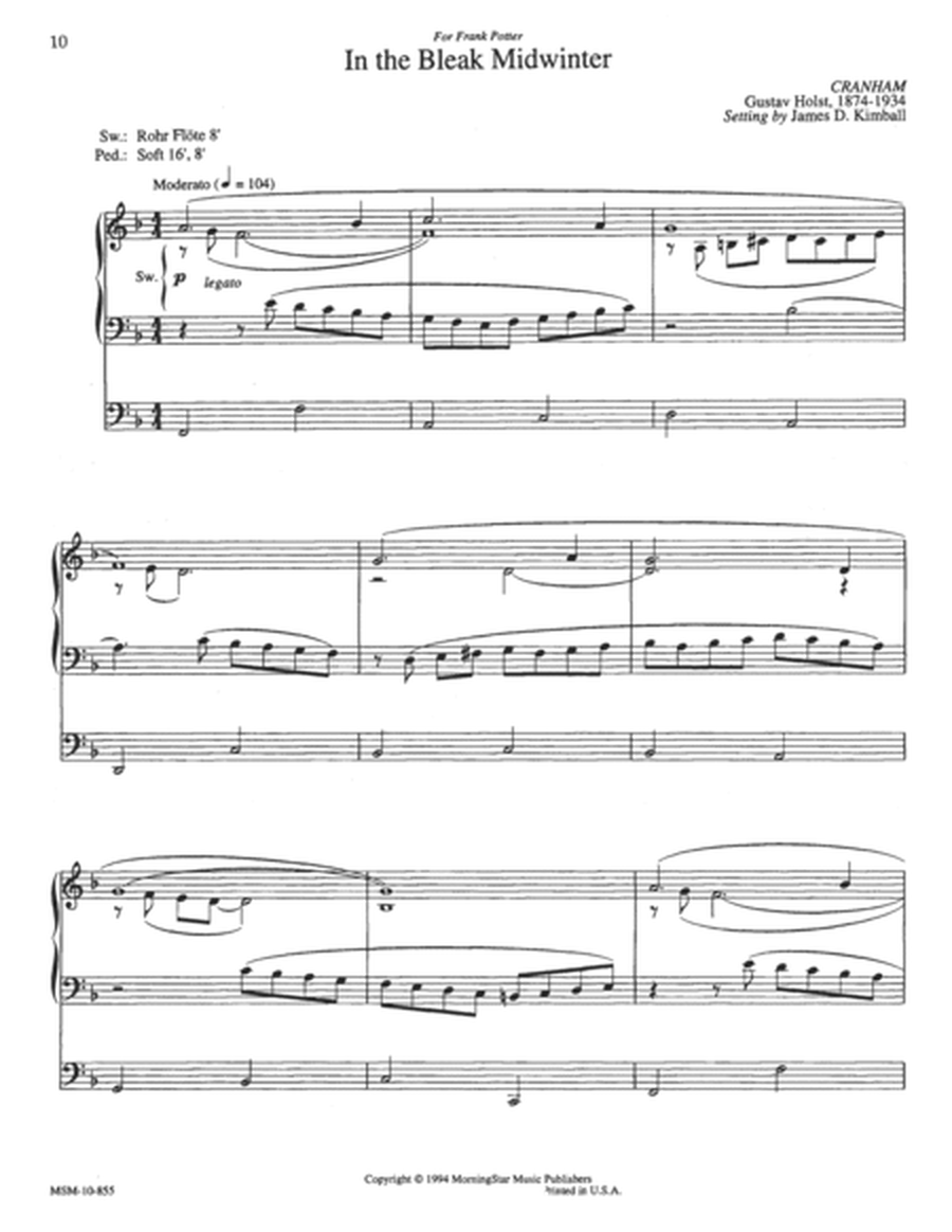 Five Hymn Preludes, Set 1 image number null
