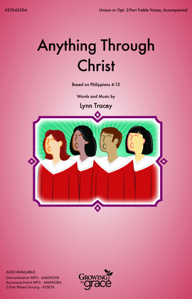 Book cover for Anything Through Christ (Unison, opt. 2-Part - Digital)